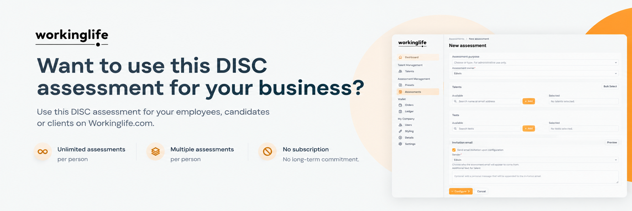 Use 123test DISC assessment for your business – WorkingLife.com
